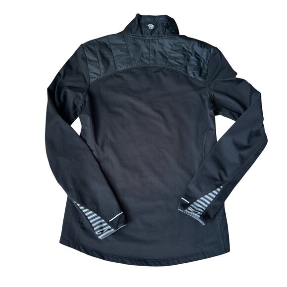 MOUNTAIN HARDWEAR insulated Pullover 1/4 zip fleece Jacket, small, Black - Picture 2 of 10